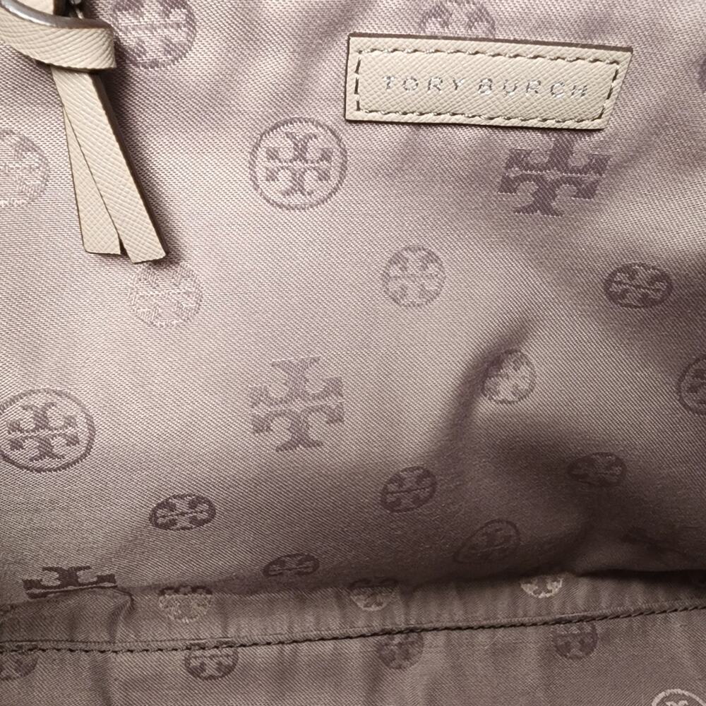 Tory Burch Ella Studded Tan Tote Bag - Picture 8 of 16
